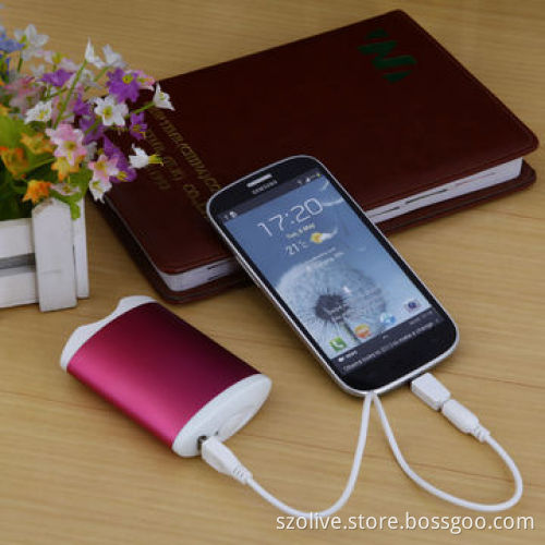 Aluminum Case Hand Warmer with 4,400mAh Battery Capacity, 5V/1,000mA Output